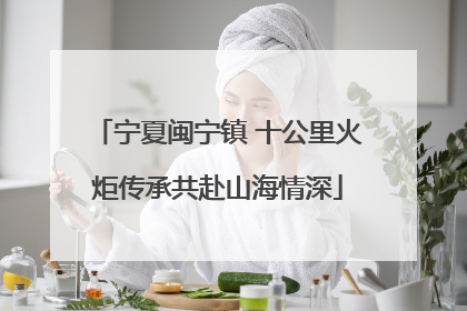 宁夏闽宁镇 十公里火炬传承共赴山海情深