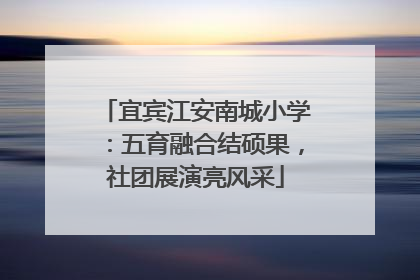 宜宾江安南城小学：五育融合结硕果，社团展演亮风采