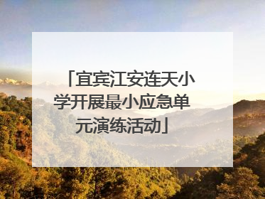 宜宾江安连天小学开展最小应急单元演练活动