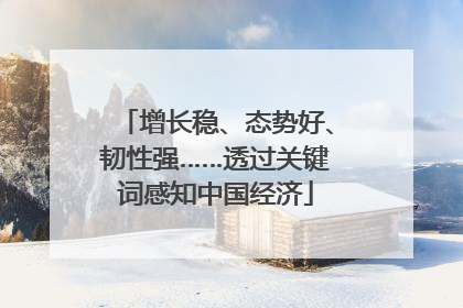 增长稳、态势好、韧性强……透过关键词感知中国经济
