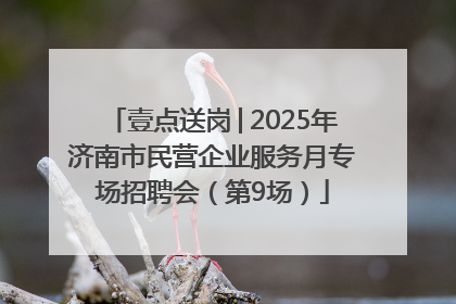 壹点送岗│2025年济南市民营企业服务月专场招聘会（第9场）