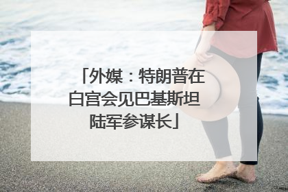 外媒：特朗普在白宫会见巴基斯坦陆军参谋长