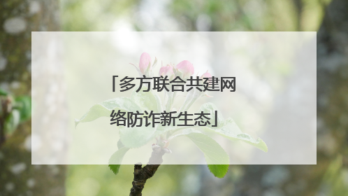 多方联合共建网络防诈新生态