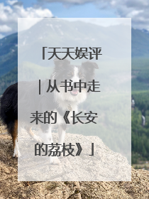 天天娱评｜从书中走来的《长安的荔枝》