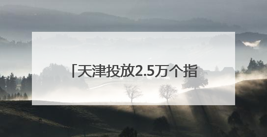 天津投放2.5万个指标！摇号这天报名！