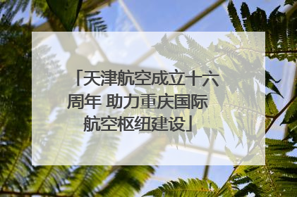 天津航空成立十六周年 助力重庆国际航空枢纽建设