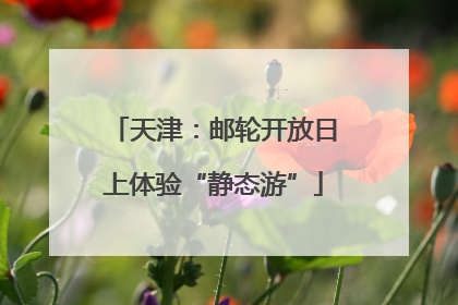 天津：邮轮开放日上体验“静态游”