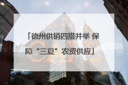 德州供销四措并举 保障“三夏”农资供应