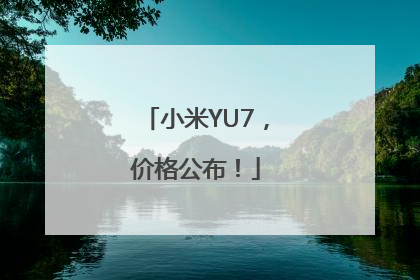 小米YU7，价格公布！