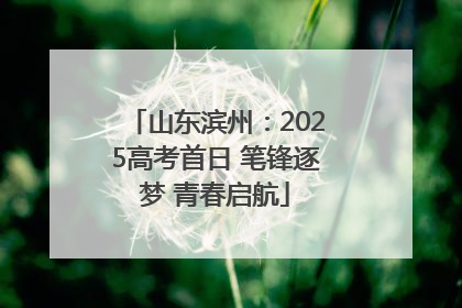 山东滨州：2025高考首日 笔锋逐梦 青春启航