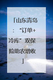 山东青岛：“订单+冷库”双保险助农增收