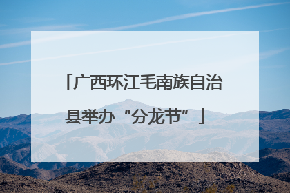 广西环江毛南族自治县举办“分龙节”