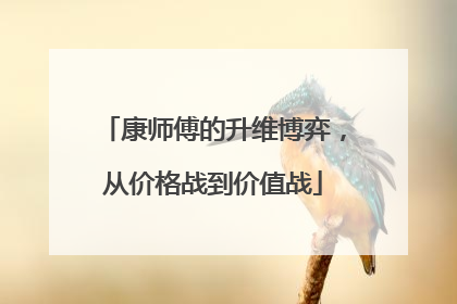 康师傅的升维博弈，从价格战到价值战