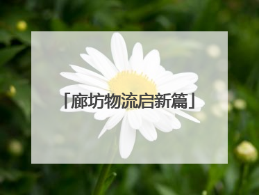 廊坊物流启新篇