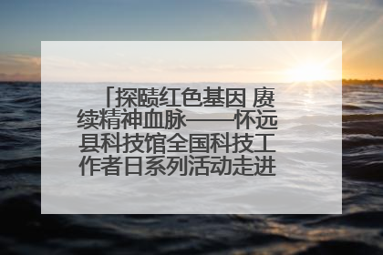 探赜红色基因 赓续精神血脉——怀远县科技馆全国科技工作者日系列活动走进怀远县实验中学