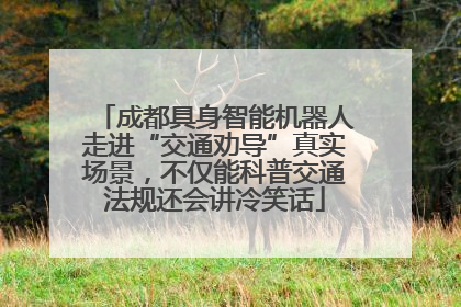 成都具身智能机器人走进“交通劝导”真实场景，不仅能科普交通法规还会讲冷笑话