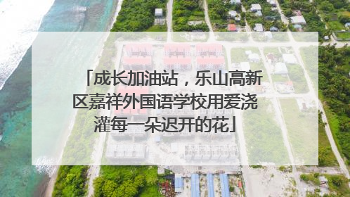 成长加油站，乐山高新区嘉祥外国语学校用爱浇灌每一朵迟开的花