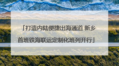 打造内陆便捷出海通道 新乡首班铁海联运定制化班列开行