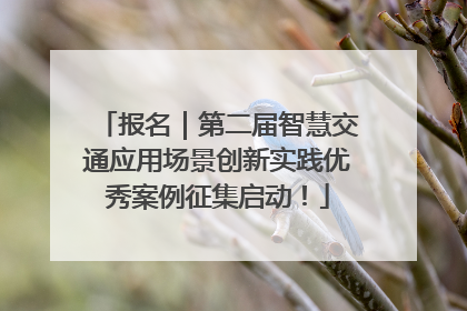 报名｜第二届智慧交通应用场景创新实践优秀案例征集启动！