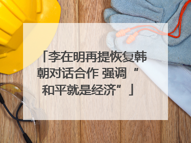 李在明再提恢复韩朝对话合作 强调“和平就是经济”