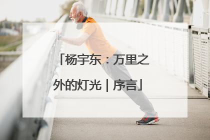 杨宇东：万里之外的灯光｜序言