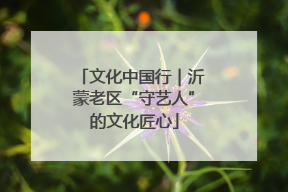 文化中国行｜沂蒙老区“守艺人”的文化匠心