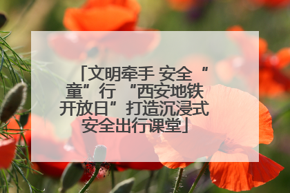 文明牵手 安全“童”行 “西安地铁开放日”打造沉浸式安全出行课堂