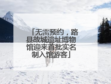 无需预约，路县故城遗址博物馆迎来首批实名制入馆游客