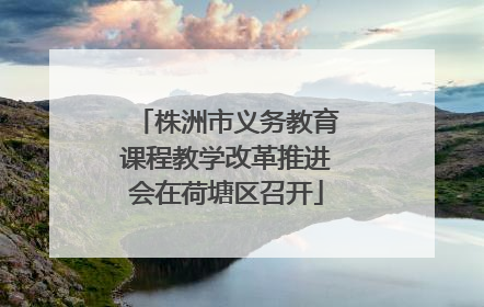 株洲市义务教育课程教学改革推进会在荷塘区召开
