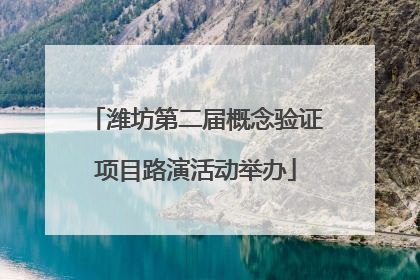 潍坊第二届概念验证项目路演活动举办