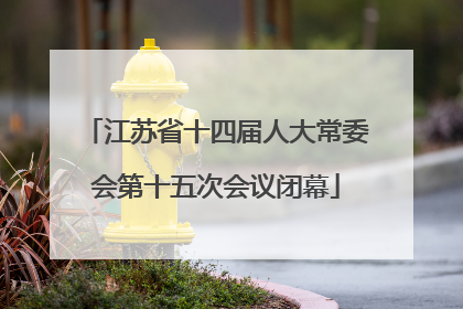 江苏省十四届人大常委会第十五次会议闭幕