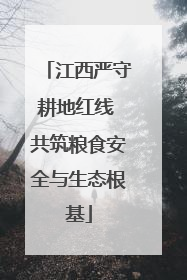 江西严守耕地红线 共筑粮食安全与生态根基
