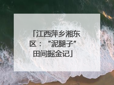 江西萍乡湘东区：“泥腿子”田间掘金记