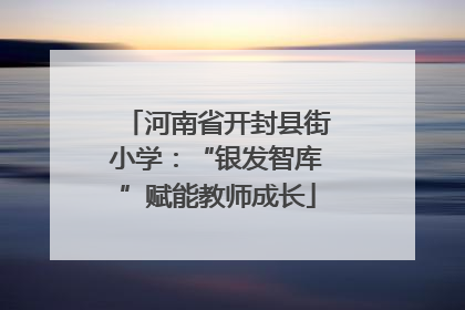河南省开封县街小学：“银发智库”赋能教师成长