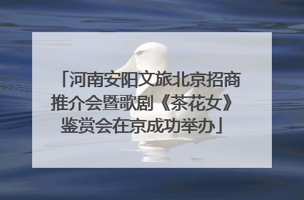 河南安阳文旅北京招商推介会暨歌剧《茶花女》鉴赏会在京成功举办