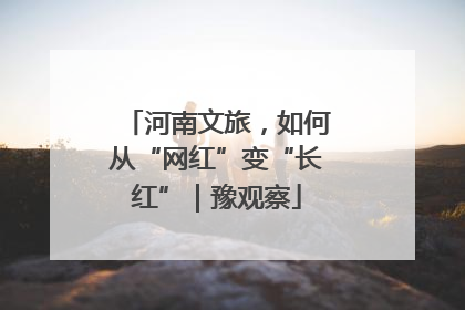 河南文旅，如何从“网红”变“长红”｜豫观察