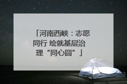 河南西峡：志愿同行 绘就基层治理“同心圆”