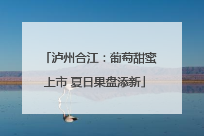 泸州合江：葡萄甜蜜上市 夏日果盘添新