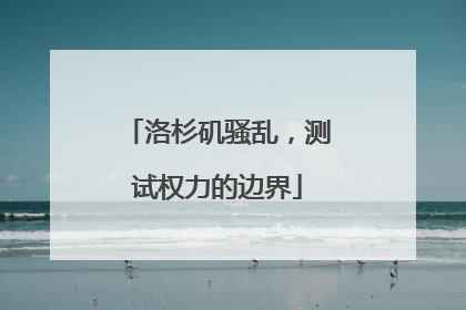 洛杉矶骚乱，测试权力的边界
