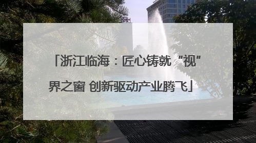浙江临海：匠心铸就“视”界之窗 创新驱动产业腾飞