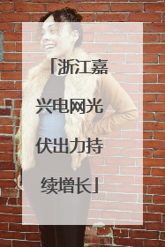 浙江嘉兴电网光伏出力持续增长