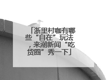 浙里村咖有哪些“自在”玩法，来潮新闻“吃货圈”秀一下