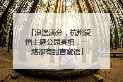 浪漫满分，杭州爱情主题公园亮相，一路都有甜言蜜语