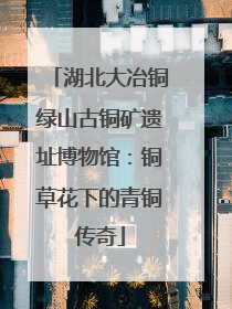 湖北大冶铜绿山古铜矿遗址博物馆：铜草花下的青铜传奇