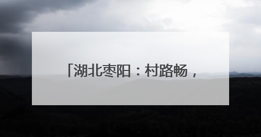 湖北枣阳：村路畅，皇桃俏，村民乐……