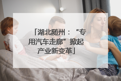湖北随州：“专用汽车走廊”掀起产业新变革