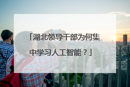 湖北领导干部为何集中学习人工智能？