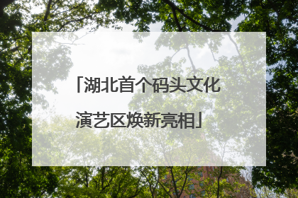 湖北首个码头文化演艺区焕新亮相