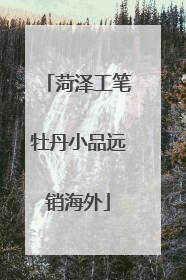 菏泽工笔牡丹小品远销海外