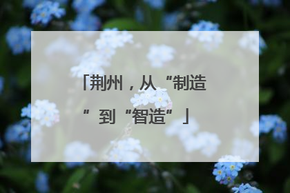 荆州，从“制造”到“智造”